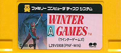 Winter Games logo for Famicom Disk System